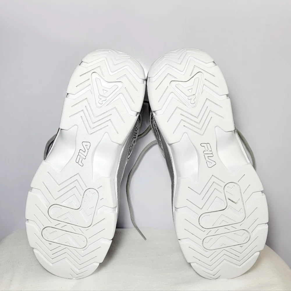 Fila Mens Size 10 Grant Hill 2 Mettalic Silver sneakers. - Picture 9 of 12